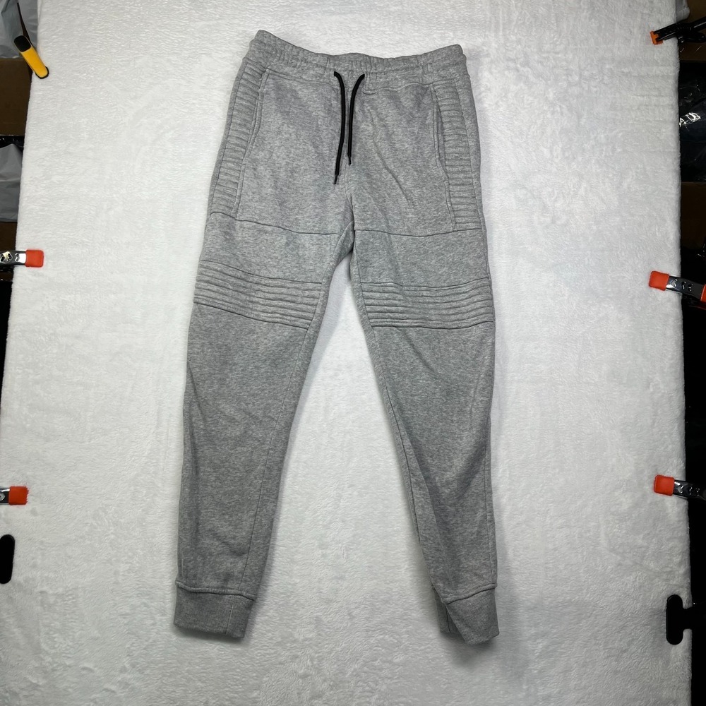 Southpole Active Basic Jogger Pants Men S Gray Fleece Drawstring Tapered Running